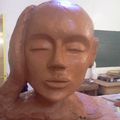 Sculpture visage : 4ème séance