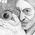 dessin portrait de star : Serge Gainsbourg photographe 