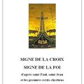 SIGNE de la CROIX. Présentation de la retraite et table des matières de la transcription, fichiers à télécharger