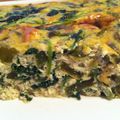 Frittata aux Fanes de Radis et Poivrons 