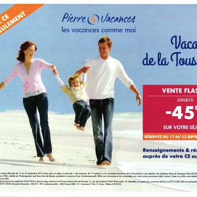 - Pierre & Vacances / Toussaint - Offre durant 7 jours ! -