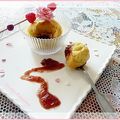 muffins coeur de framboises BIO