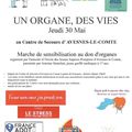 1ére Marche de sensibilisation au don d'organe