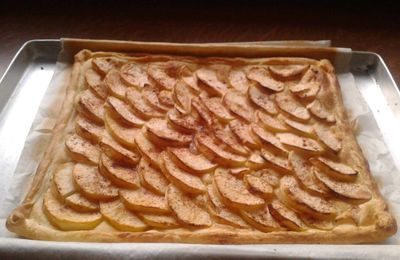 Les gourmandises du jeudi - La tarte fine pommes/cannelle
