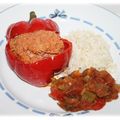 Poivrons farcis chorizo ( Cookéo )