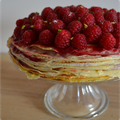 Gâteau de Crêpes à la Framboise