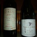 IGP Alpilles : Trevallon ( blanc) 2010 et Lirac : Domaine de La Mordorée : Reine des Bois 2007