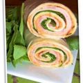 Wraps Mortadelle, Roquette et Pesto Rosso