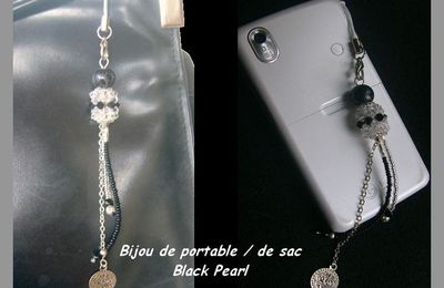 Bijou de portable / de sac Black Pearl