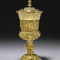 A silver-gilt cup and cover, maker's mark AE conjoined, probably Copenhagen, circa 1574