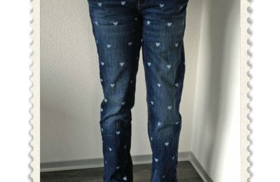 une semaine, un DIY (15), heart sur mes jeans