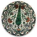 An Iznik pottery dish. Ottoman Turkey, circa 1640 