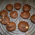 Muffins aux 3 chocolats