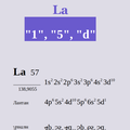 Lanthanum . Lantane . "1", "5", "d"