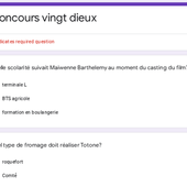 Concours vingt dieux