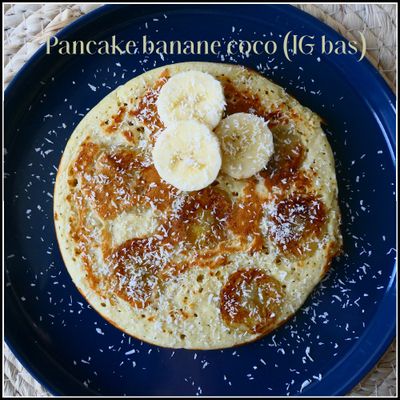 Pancake banane coco (IG bas)