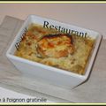 SOUPE À L'OIGNON GRATINÉE