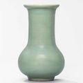 A small Longquan celadon bottle vase, Southern Song-Yuan Dynasty, 12th-14th century