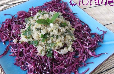 Salade de chou rouge et quinoa