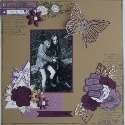 Page "C'est si simple le bonheur" pour Variations Créatives