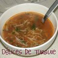 Soupe tomates - cheveux d'anges - Şehriyeli domates çorbası