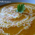 Soupe à la courge & au céleri branche ... Parfumée à la cancoillotte