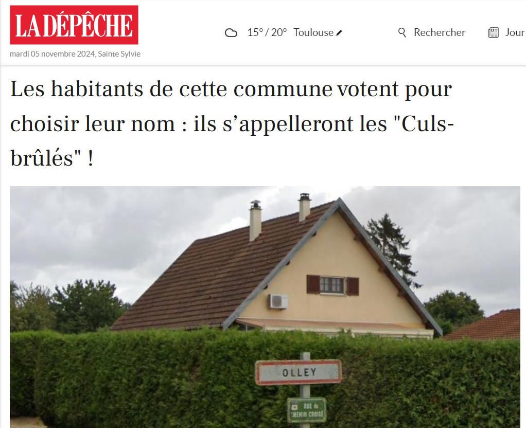 Changement de noms