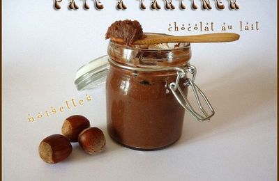 Pâte à tartiner au chocolat au lait et noisettes (thermomix)