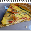 Tarte lardons-courgettes