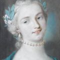 Rosalba Carriera (Venice 1675-1757) Portrait of a young woman, bust-length, with a pearl necklace and earrings 