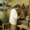 Nouvelles sculptures pour le second chapitre des "contes et légendes de la Dame de Terre".