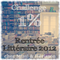 Challenge 1% Rentrée Littéraire 2012, c'est parti !