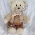 Doudou Peluche Ours Marron Beige Ecru Orchestra