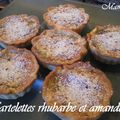 Tartelettes à la rhubarbe et aux amandes