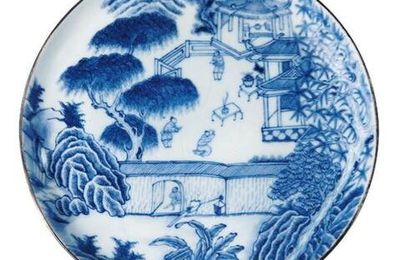 Coupe en porcelaine "bleu de Huê",  Vietnam, Huê , XIXe siècle