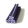 Cane fimo papillon violet et blanc