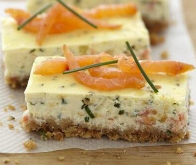 CHEESECAKE AU SAUMON FUME ET ANETH
