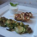 Brochettes de poulet aux herbes