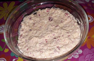 Tartinade de radis roses (façon tzatziki)