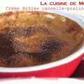 Crème brûlée cannelle-pralinoise