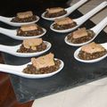 Cuillères de lentilles au foie gras