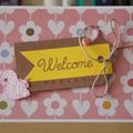 Carte naissance "Welcome"