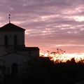 Coucher de soleil au-dessus de mon village