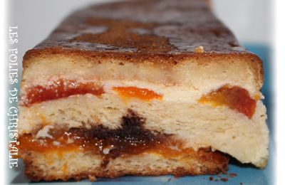 Croque cake à l'abricot pour Bataille food # 140 / les abricots sont mes amis