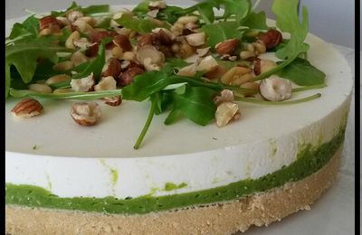 Cheesecake aux petits pois