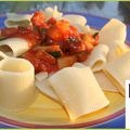 Paccheri Tomates Courgettes