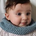 Snood bébé point de riz