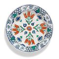 An Iznik pottery dish, Ottoman Turkey, circa 1575