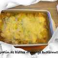 gratin de blettes et butternut