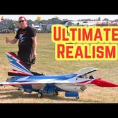 ULTIMATE REALISM ! GIANT 1:5 scale RC F-16 flown by Steve Kilbon | Southern Model Show 2024